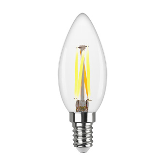 Лампа светодиодная REV филаментная E14 С37 свеча 7 Вт 2700 K теплый свет
